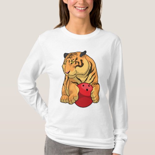 Tiger Bowling Bowling ball T_Shirt