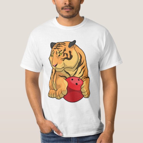 Tiger Bowling Bowling ball T_Shirt