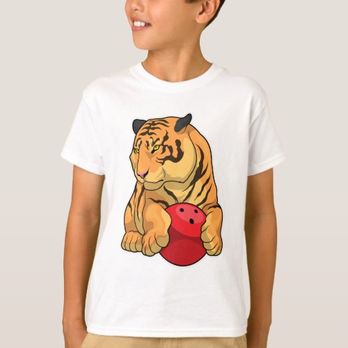Tiger Bowling Bowling ball T_Shirt