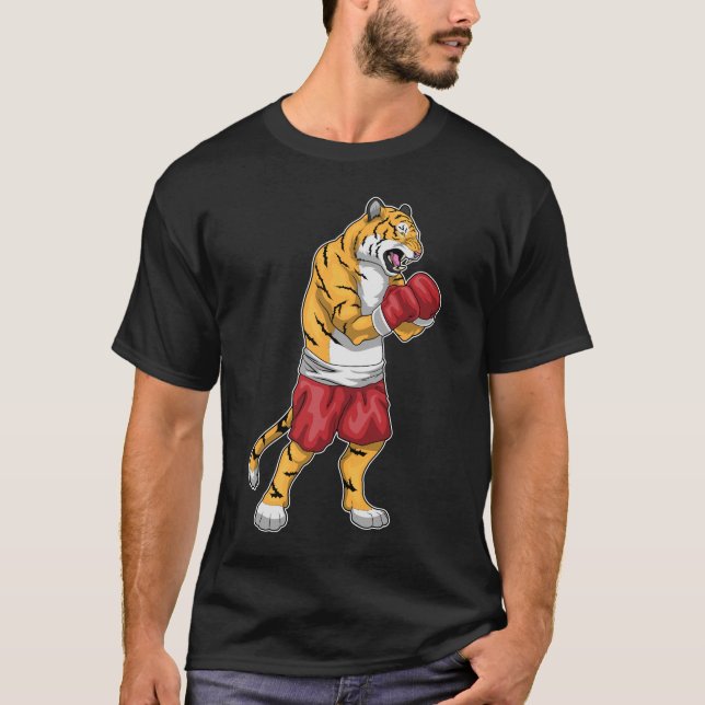 Tiger Boxer Boxing gloves Boxing T-Shirt (Front)