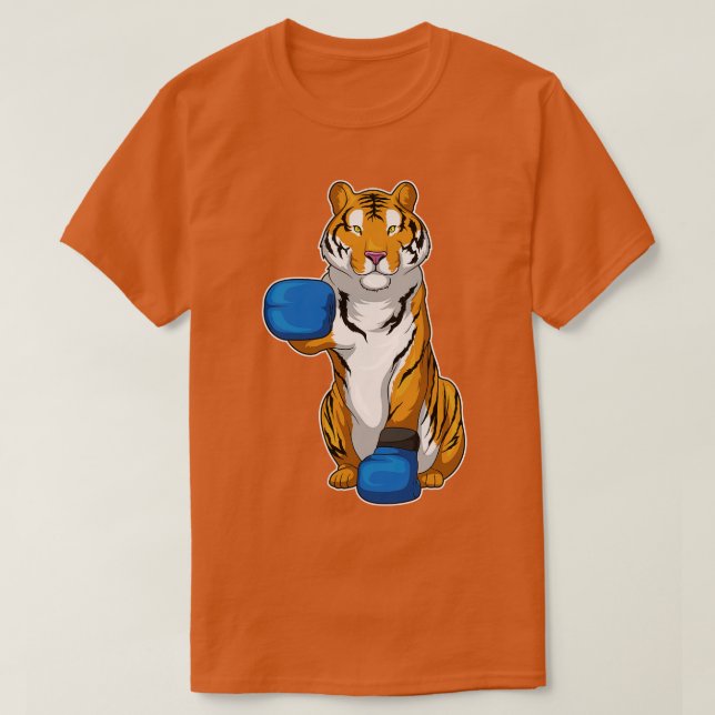 Tiger Boxer Boxing gloves T-Shirt (Design Front)