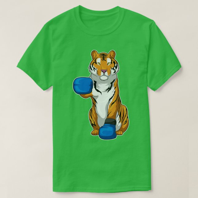 Tiger Boxer Boxing gloves T-Shirt (Design Front)