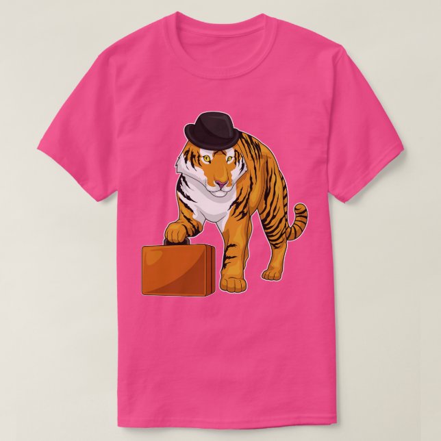 Tiger Briefcase T-Shirt (Design Front)