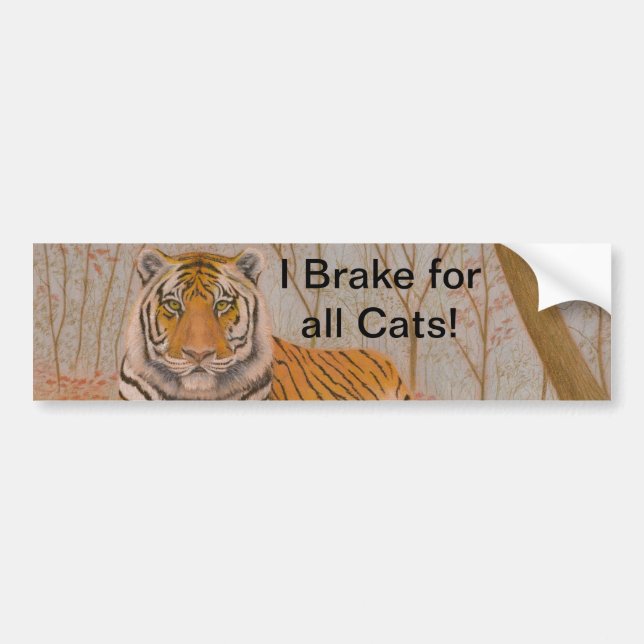 Tiger Bumper Sticker (Front)