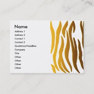 Tiger business card