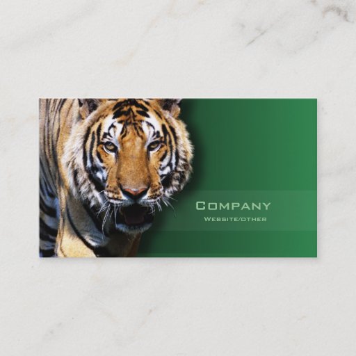 Customizable Tiger Business Card Templates