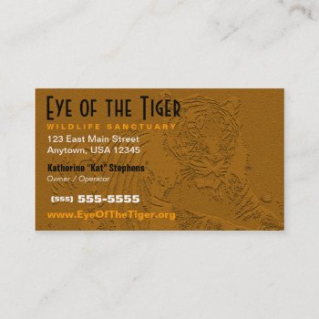 Tiger Business Card by coolcards_biz at Zazzle