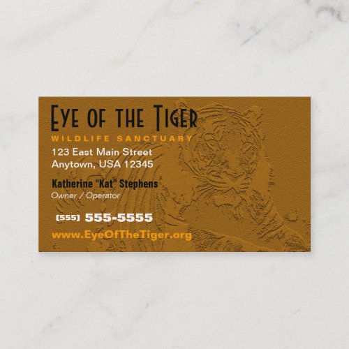 Tiger Business Card