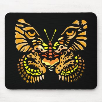 Tiger Butterfly  Mouse Pad by PugWiggles at Zazzle