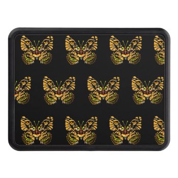 Tiger Butterfly  Trailer Hitch Cover by PugWiggles at Zazzle