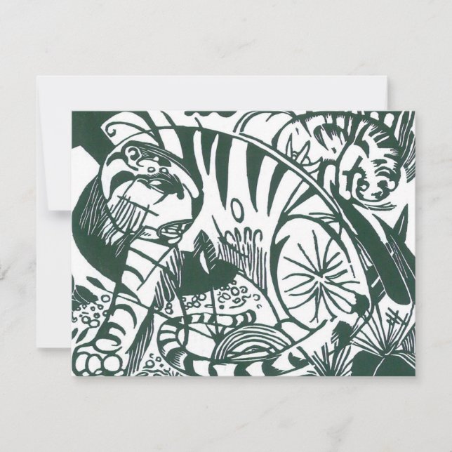 Tiger by Franz Marc, Vintage Expressionism Art (Front)