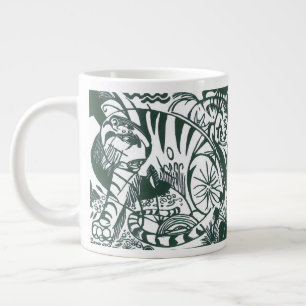 Tiger by Franz Marc, Vintage Expressionism Art Giant Coffee Mug