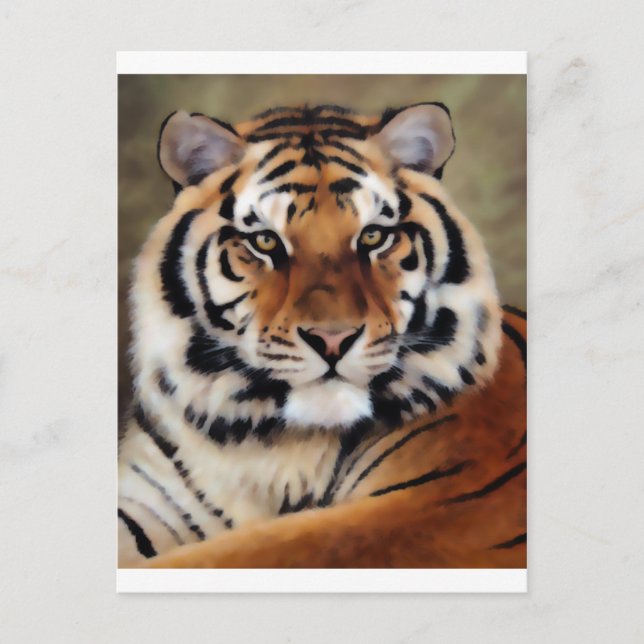 Tiger by Psyco Postcard (Front)