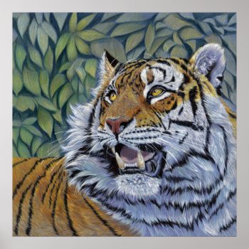 Tiger By Schukina СС807 Poster by AnimalsBeauty at Zazzle