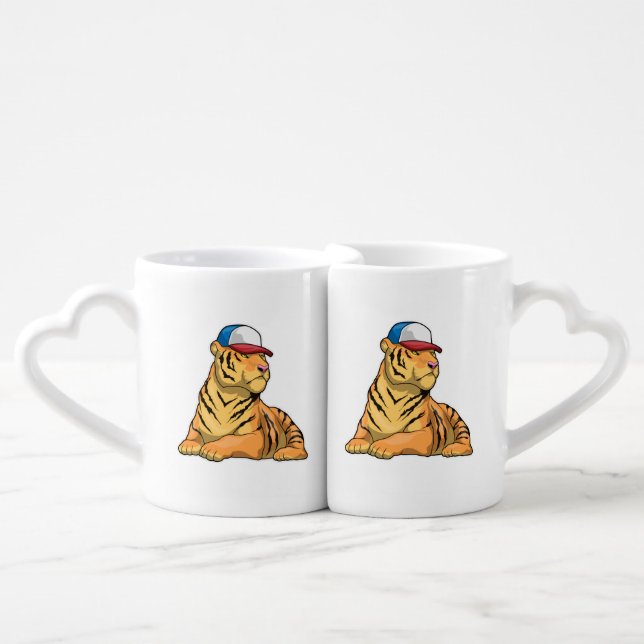Tiger Cap Coffee Mug Set (Front Nesting)