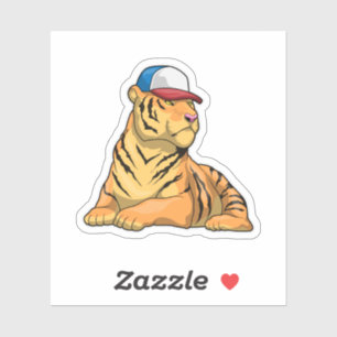 Tiger Cap Sticker