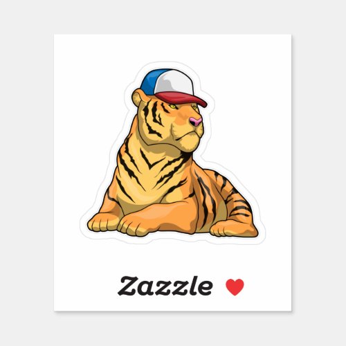 Tiger Cap Sticker