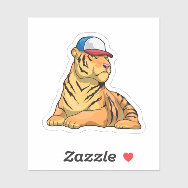 Tiger Cap Sticker (Sheet)