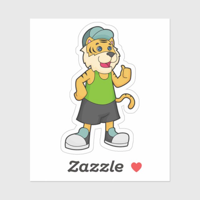 Tiger Cap Sticker (Sheet)