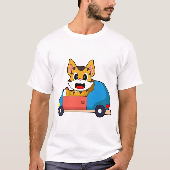 Tiger Car T-Shirt (Front)