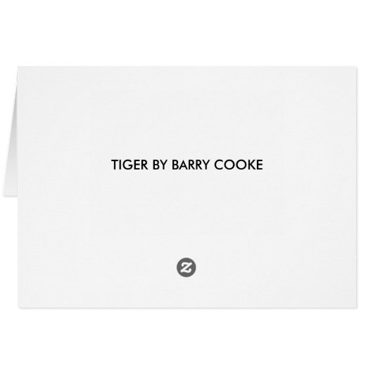 TIGER CARDS (Back Horizontal)