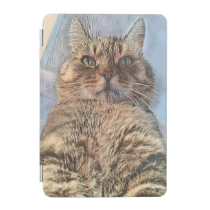 Tiger Cat Illustration Design iPad Mini Cover