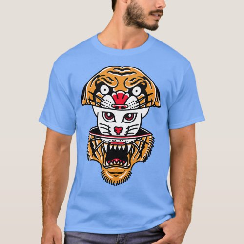 Tiger Cat Illustration T_Shirt