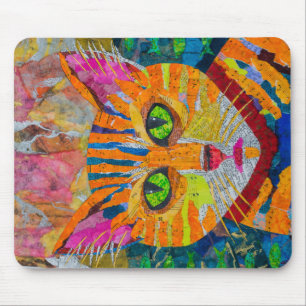 Tiger Cat Mouse Pad