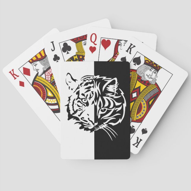 tiger / cat poker cards (Back)