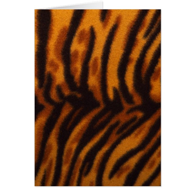 Tiger Cat Stripes Pattern Peace Love Cards (Front)
