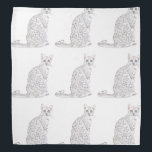 Tiger Cat Watercolor Bandana<br><div class="desc">For cat lovers this collection is everything. A beautiful graphic of a cat in watercolor style.</div>