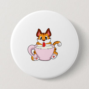 Tiger cat with Cup of Milk.PNG Button