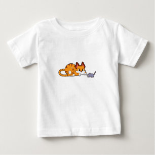 Tiger cat with Mouse Baby T-Shirt