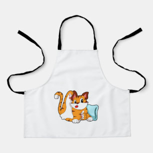 Tiger cat with Pillow Apron