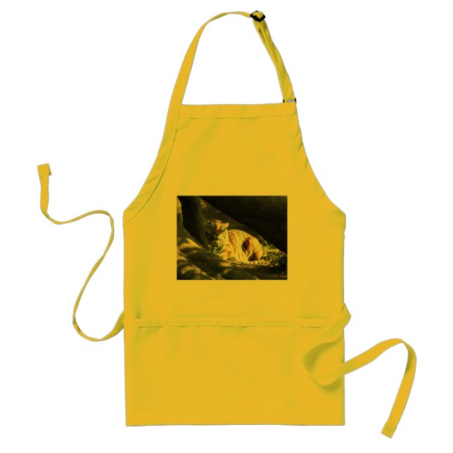 Tiger Catnap Adult Apron (Front)