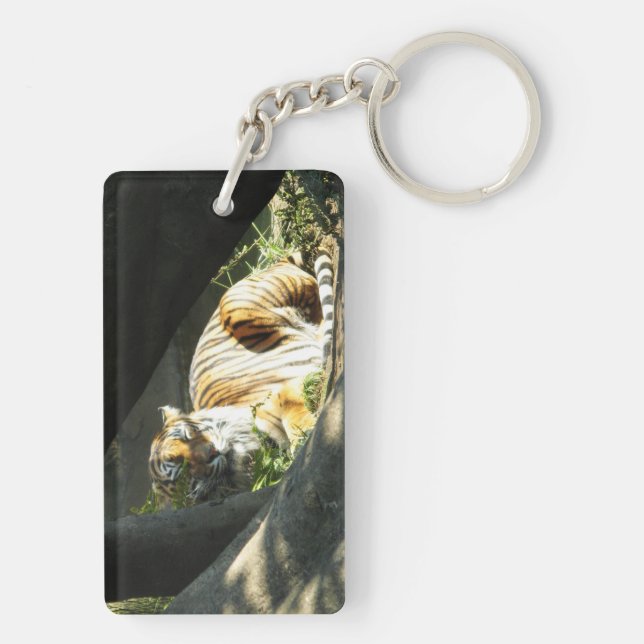 Tiger Catnap Keychain (Back)