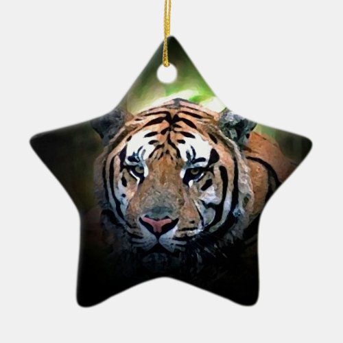 Tiger Ceramic Ornament