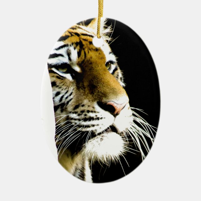 Tiger Ceramic Ornament (Front)