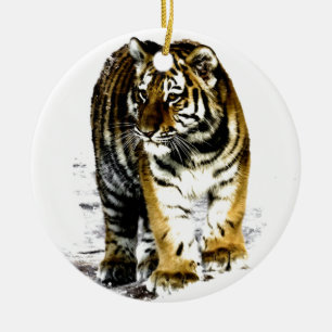 Tiger Ceramic Ornament