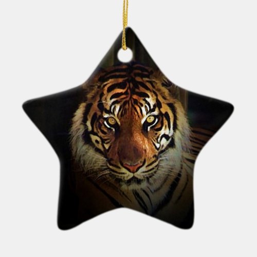 Tiger Ceramic Ornament