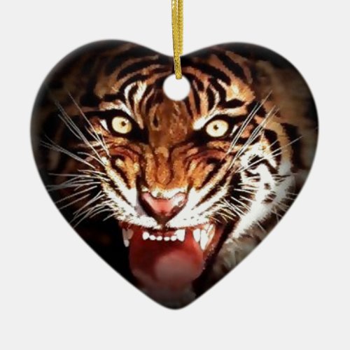 Tiger Ceramic Ornament