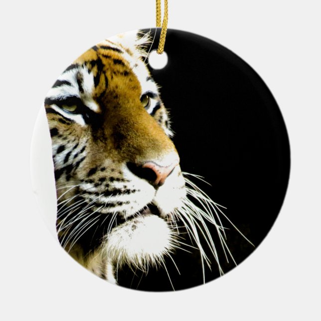 Tiger Ceramic Ornament (Front)