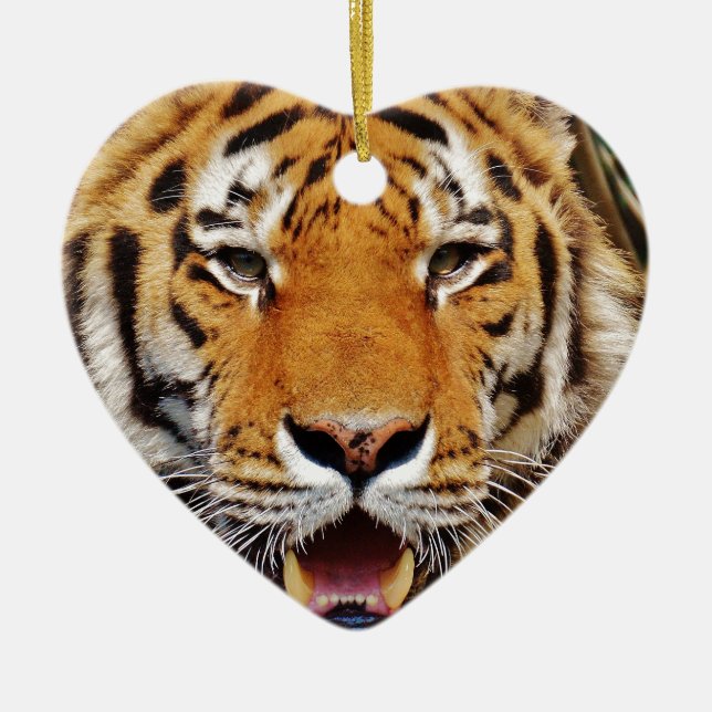 Tiger Ceramic Ornament (Front)