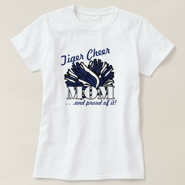 Tiger Cheer Mom T-Shirt (Design Front)