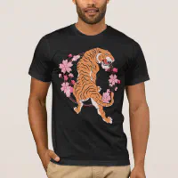 Japanese Tiger Sakura Shirt For Hawaiian