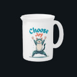 Tiger:Choose Joy Porcelain Pitcher<br><div class="desc">This mug is not just a vessel -it’s an emotional motivator. Look at it for good vibes. Always choose joy!</div>