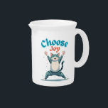 Tiger:Choose Joy Porcelain Pitcher<br><div class="desc">This mug is not just a vessel -it’s an emotional motivator. Look at it for good vibes. Always choose joy!</div>