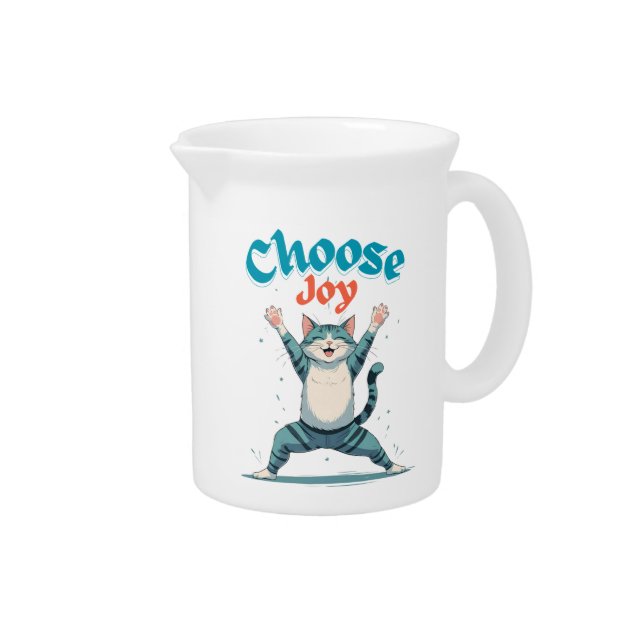 Tiger:Choose Joy Porcelain Pitcher (Right)