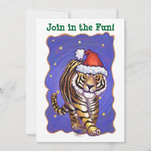 Tiger Christmas Invitation