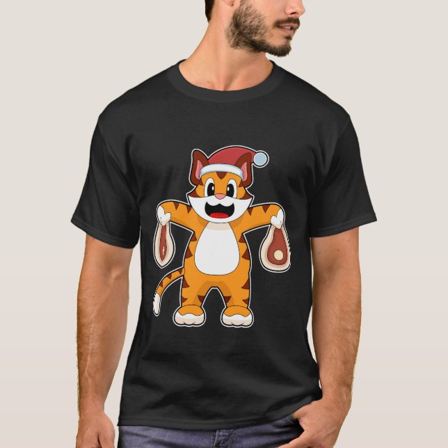 Tiger Christmas Meat T-Shirt (Front)